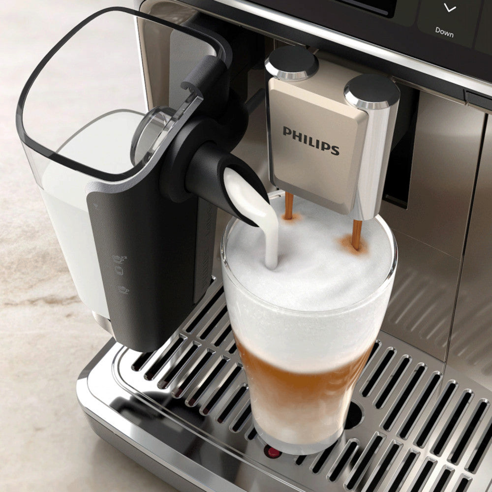 PHILIPS EP5447/90 Series 5400 LatteGo 11 Coffee Specialties Fully Automatic Coffee Machine Black/Chrome