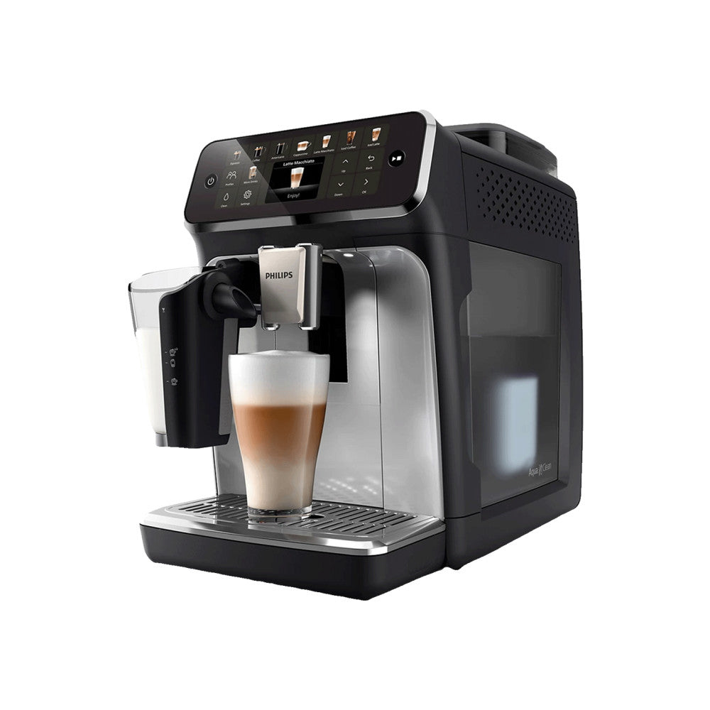 PHILIPS EP5447/90 Series 5400 LatteGo 11 Coffee Specialties Fully Automatic Coffee Machine Black/Chrome